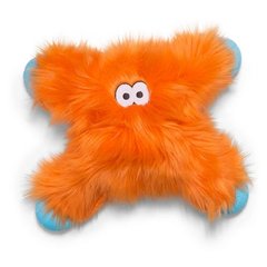 Игрушка-пищалка West Paw Lincoln Orange Fur, оранжевая, 23 см