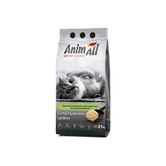 Древесный наполнитель AnimAll комкующийся, для кошек, 2.1 кг + подарок