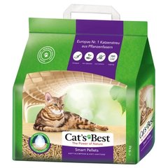 Древесный наполнитель Cat's Best Smart Pellets для длинношерстных кошек, 5 кг (10 л)