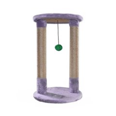 Драпак-арка Cristel для кошек, сизаль, круглая, сиреневый, 65 × 43 см