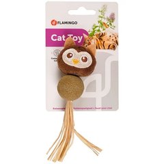 Игрушка Flamingo Catnip Owl, птичка с кошачьей мятой, для кошек