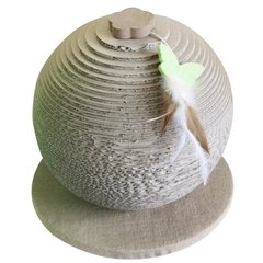 Когтеточка Croci Papercat Sphere сфера на подставке, для котов, гофракартон, 30×30×33 см