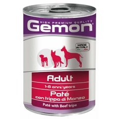 Влажный корм GEMON DOG WET Adult паштет с говяжьим рубцом 0,4 кг