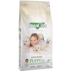 Сухой корм BonaCibo Puppy Lamb&Rice для щенков всех пород, ягнёнок/рис, 15 кг