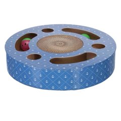 Драпак-барабан Trixie, для кошек, картонный, 33×5.5 см, синий