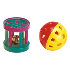 Игрушка PA 5202 Ball & Cylinder для кошек, мячик и цилиндр со звоночком