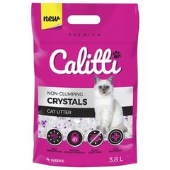 Силикагелевый наполнитель Calitti Crystals для кошачьего туалета, 3.8 л